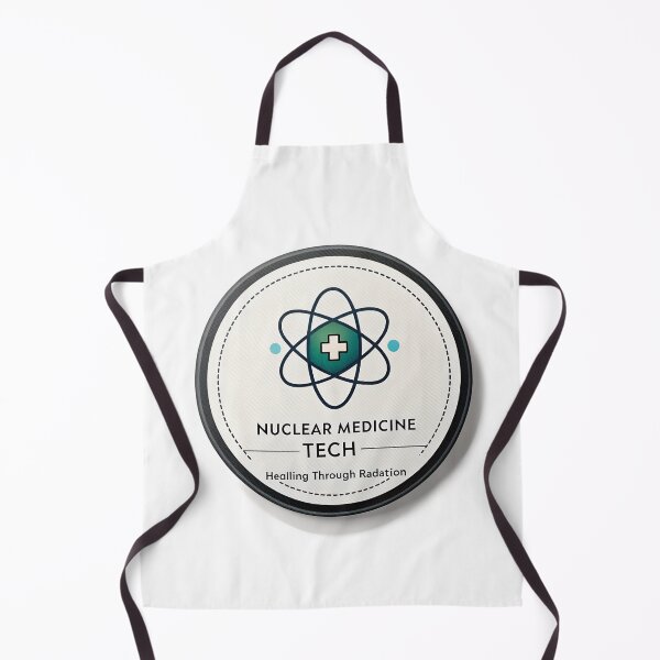 Item preview, Nuclear Medicine Tech Badge | Healing Through Radiation Minimal Atom Heart Design designed and sold by VividOrganica.