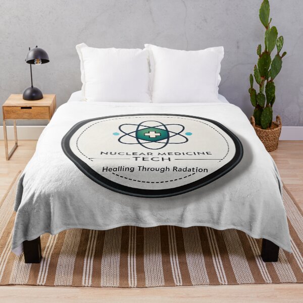 Item preview, Nuclear Medicine Tech Badge | Healing Through Radiation Minimal Atom Heart Design designed and sold by VividOrganica.