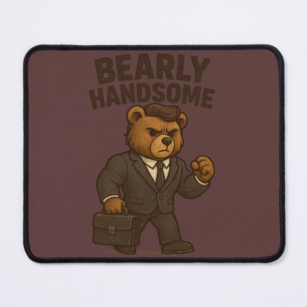 Item preview, Muscular Gentleman Teddy Bear Suit Bearly Handsome Design designed and sold by Darklibra.