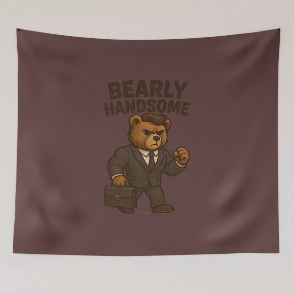 Item preview, Muscular Gentleman Teddy Bear Suit Bearly Handsome Design designed and sold by Darklibra.