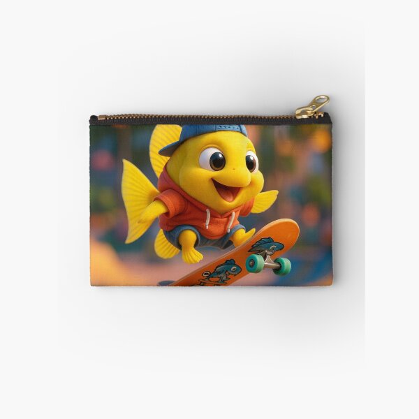 Item preview, Skater Yellow Tang Fish designed and sold by Sillytoe.