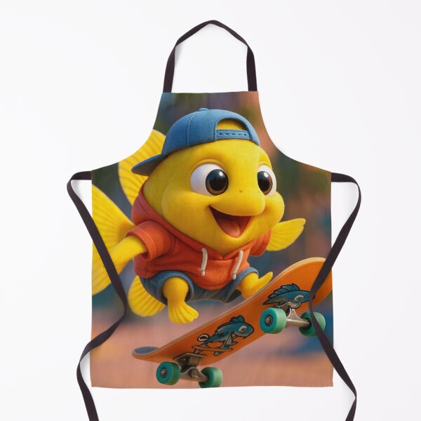 Item preview, Skater Yellow Tang Fish designed and sold by Sillytoe.