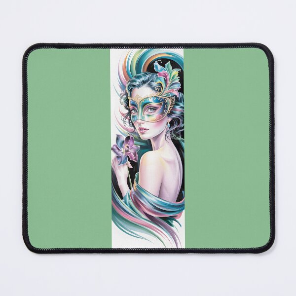 Item preview, Colorful Masquerade Woman With Orchid Art By Merch, Limited Edition designed and sold by JERICHOALBERT2.