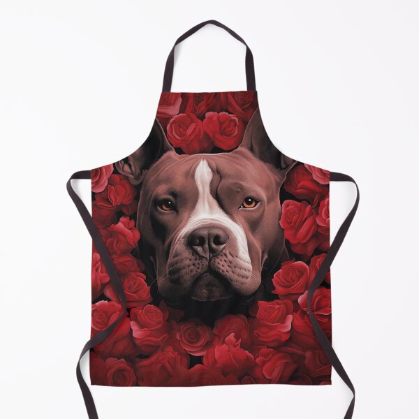 Item preview, American Staffordshire Terrier with flowers designed and sold by drizzd.