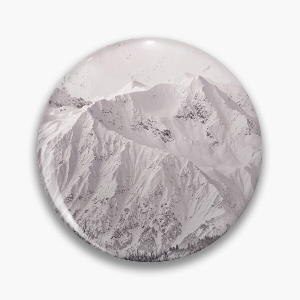 Item preview, Snowy Alaska Mountainscape BW designed and sold by PhotoArt by Joan Carroll.