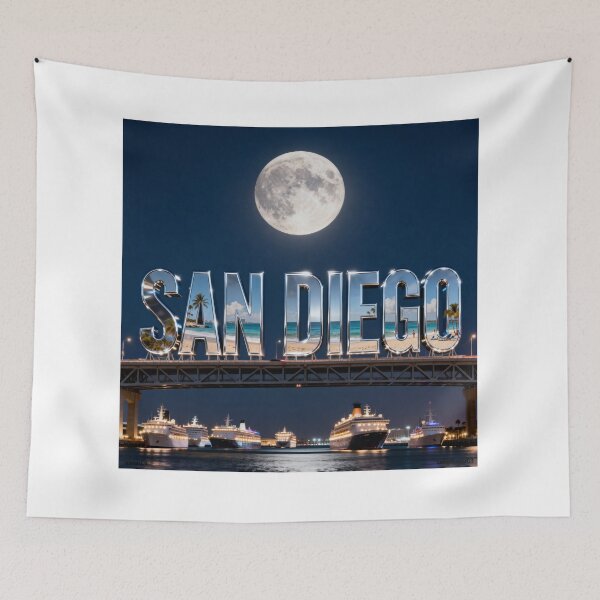 Item preview, San Diego Harbour Print designed and sold by Lichentroupe63.