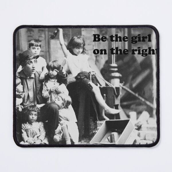 Item preview, Be the girl on the right No. 2 female empowerment vintage funny black and white photograph designed and sold by Jéanpaul  Ferro.