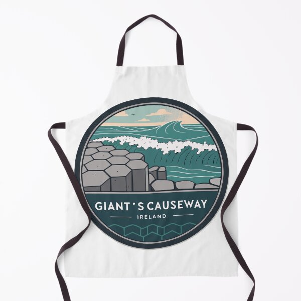 Item preview, Minimal Giant’s Causeway Badge – Geometric Basalt Columns Design Irelan designed and sold by VividOrganica.