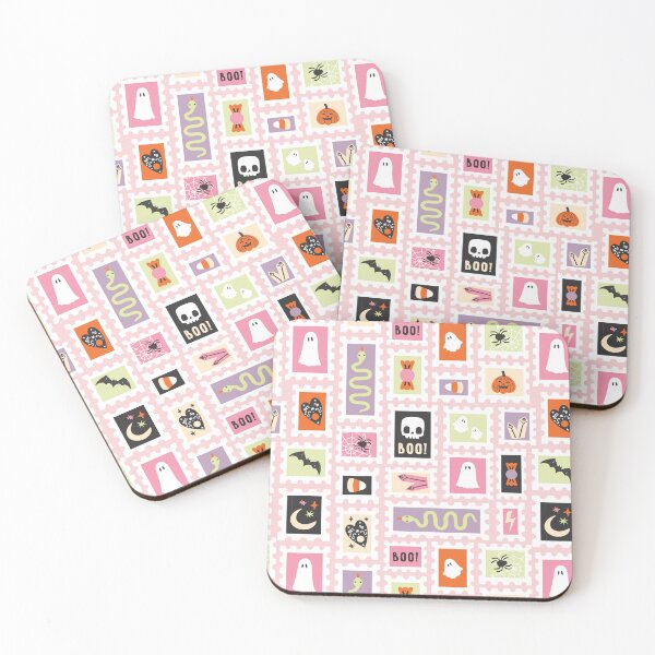 Item preview, Pastel Halloween Stamp Pattern – Cute Spooky Icons designed and sold by HotFluff.