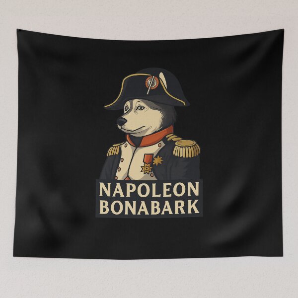 Item preview, Napoleon Bonabark – Husky in Historical Uniform Design designed and sold by THISisIT-eshop.