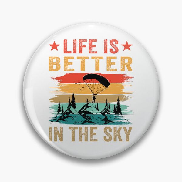 Item preview, Life is better in the sky parachute skydiving designed and sold by AgaDesignStudio.