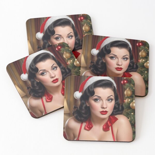 Item preview, Winter Wonderland Pin Up – 1940s Vintage Holiday Art designed and sold by MissSaylor.
