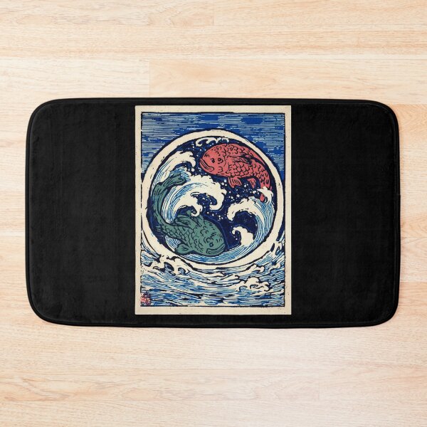 Item preview, Yin Yang Koi – Japanese Wave Art designed and sold by QuirkyDrops.