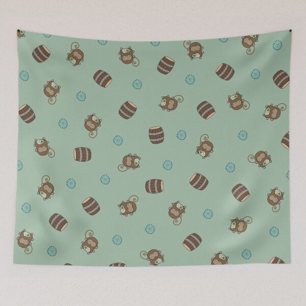 Item preview, Monkey Barrel – Cute Playful Cartoon Design designed and sold by Sore Creations.