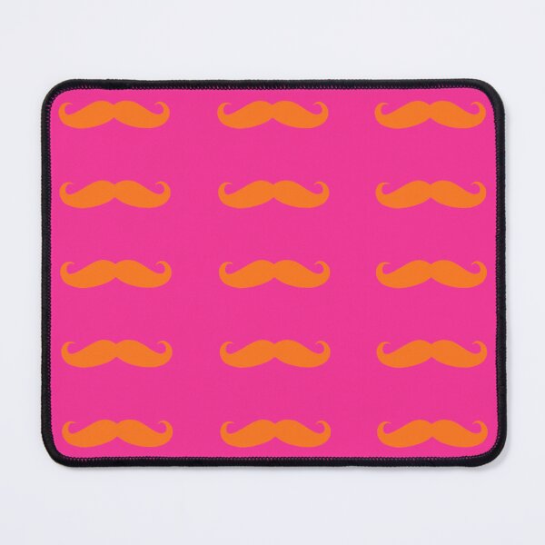 Item preview, pink and orange hipster mustache design  designed and sold by grxyv.