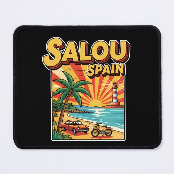Item preview, "Vintage Salou Drive" – Retro Beach Scene designed and sold by DMNindustries.