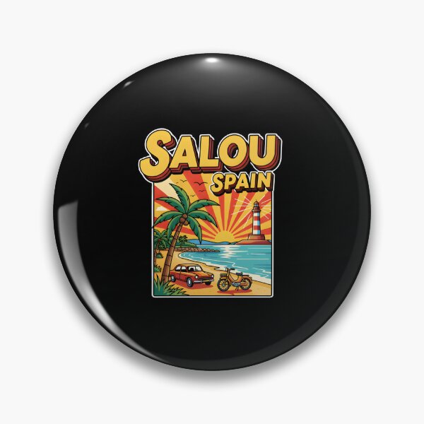 Item preview, "Vintage Salou Drive" – Retro Beach Scene designed and sold by DMNindustries.