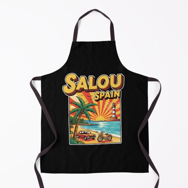 Item preview, "Vintage Salou Drive" – Retro Beach Scene designed and sold by DMNindustries.