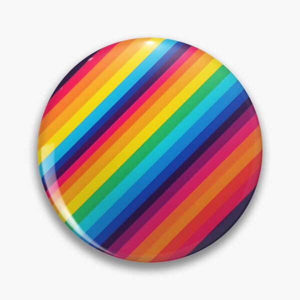 Item preview, Bold Neon Stripes – Rainbow Spectrum on Deep Blue designed and sold by EmeraldeaArt.