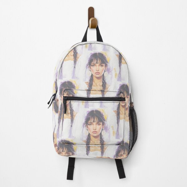 Item preview, Watercolor Portrait Woman With Braids Art By Merch, Limited Edition designed and sold by JERICHOALBERT2.