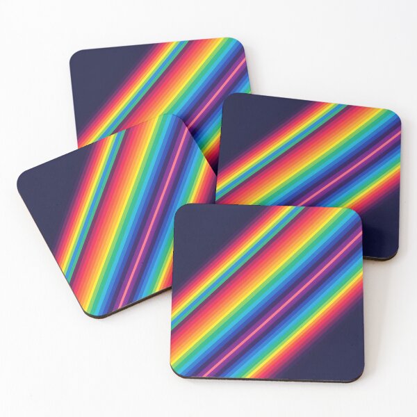 Item preview, Skewed Neon Glow – Colorful Futuristic Pattern designed and sold by EmeraldeaArt.