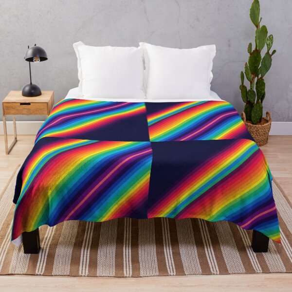 Item preview, Skewed Neon Glow – Colorful Futuristic Pattern designed and sold by EmeraldeaArt.