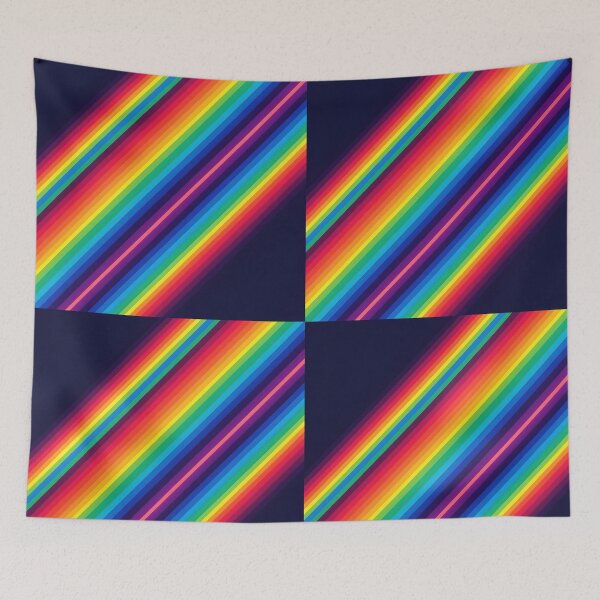 Item preview, Skewed Neon Glow – Colorful Futuristic Pattern designed and sold by EmeraldeaArt.