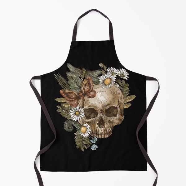 Item preview, Vintage Skull with Flowers and Insects Artwork designed and sold by WitchyWhisper.