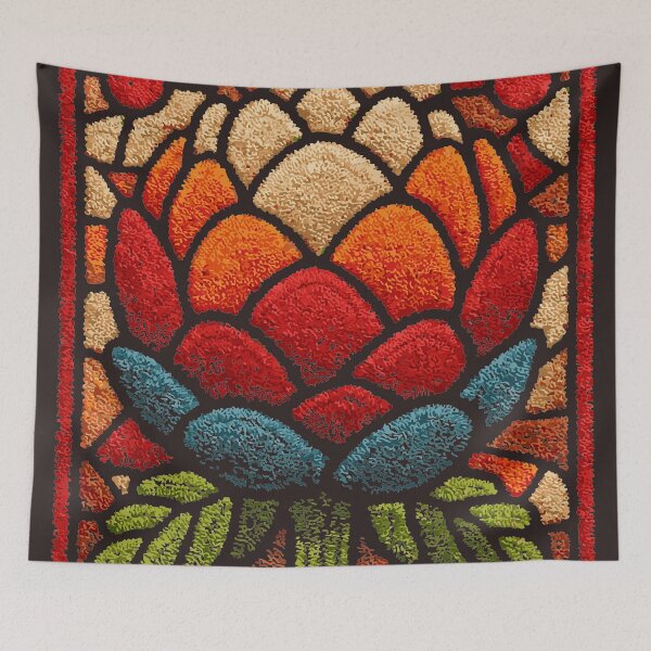 Item preview, Botanical Artichoke | Rustic Kitchen Folk Art designed and sold by TuncGK.