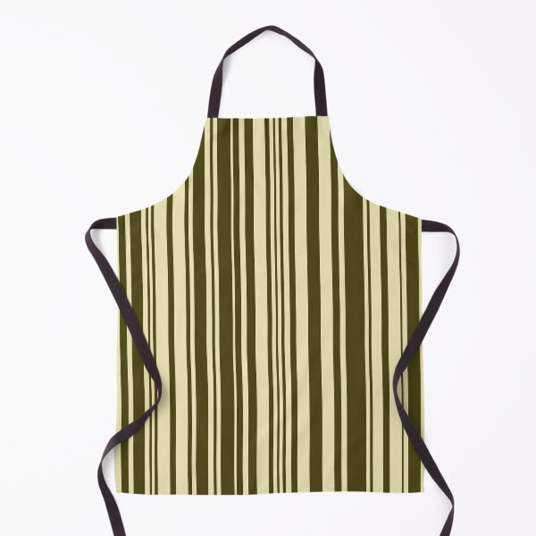 Item preview, Olive Green and Desert Yellow Barcode Stripes designed and sold by WD-Artist.