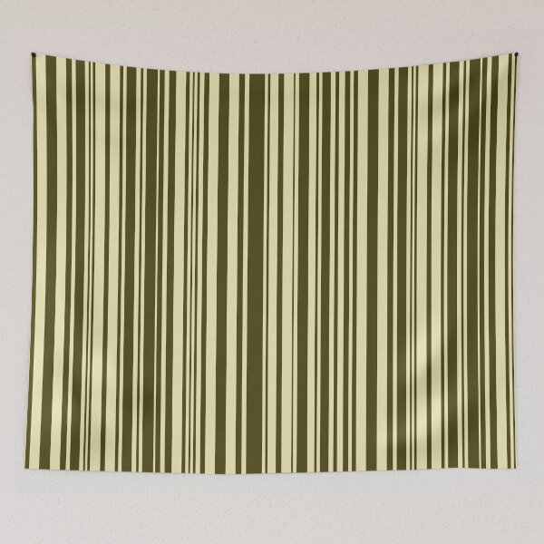 Item preview, Olive Green and Desert Yellow Barcode Stripes designed and sold by WD-Artist.