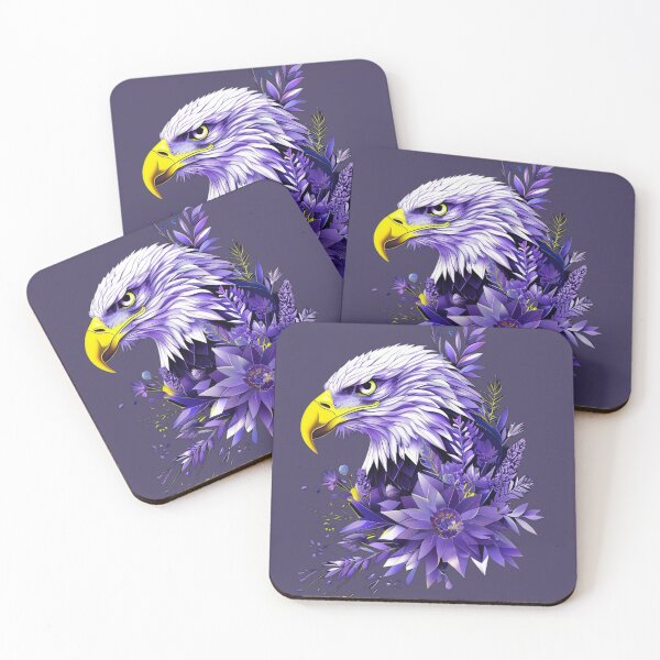Item preview, Geometric Eagle – Purple Diamond Style Bald Eagle Art designed and sold by Naturalite19.