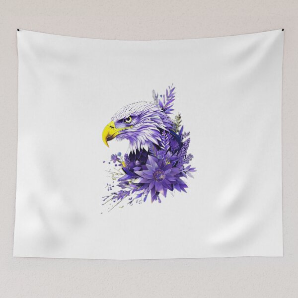 Item preview, Geometric Eagle – Purple Diamond Style Bald Eagle Art designed and sold by Naturalite19.