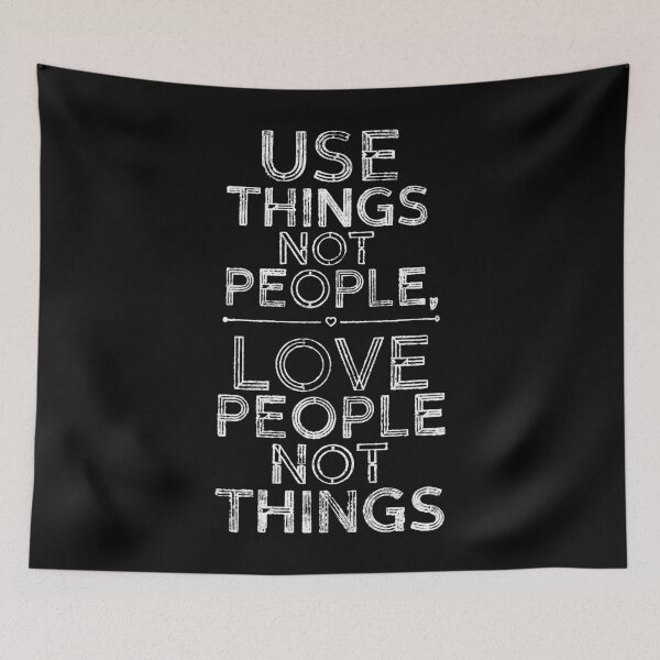 Item preview, Love People Not Things - Vintage Style Classic Design designed and sold by JustlyClothingCo.
