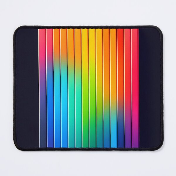 Item preview, Neon Rainbow Block – Colorful Rectangle on Dark Blue designed and sold by EmeraldeaArt.
