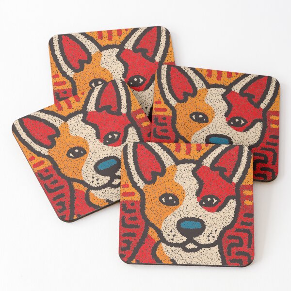 Item preview, Australian Dingo | Primitive Wildlife Folk Art designed and sold by TuncGK.
