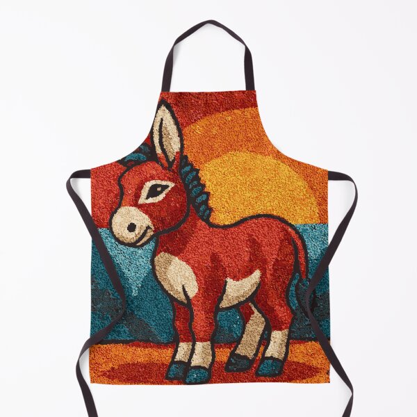 Item preview, Charming Donkey | Southwestern Farm Folk Art designed and sold by TuncGK.