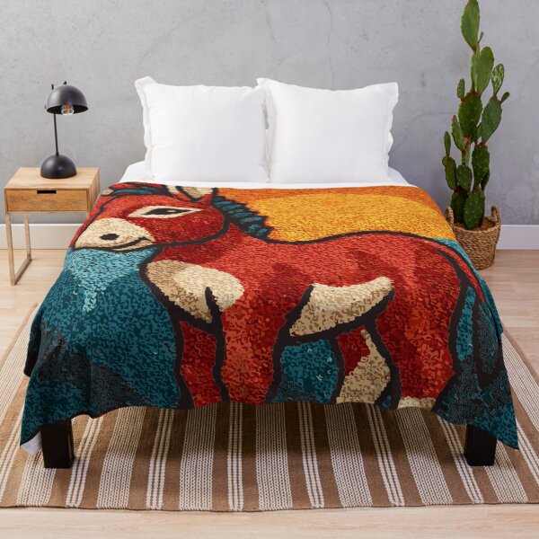 Item preview, Charming Donkey | Southwestern Farm Folk Art designed and sold by TuncGK.