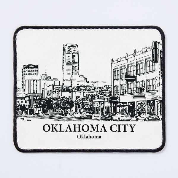 Artikelvorschau, Oklahoma City - Oklahoma entworfen und verkauft von Lakeric Cityscapes.
