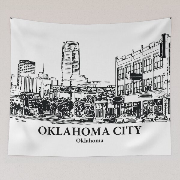 Artikelvorschau, Oklahoma City - Oklahoma entworfen und verkauft von Lakeric Cityscapes.