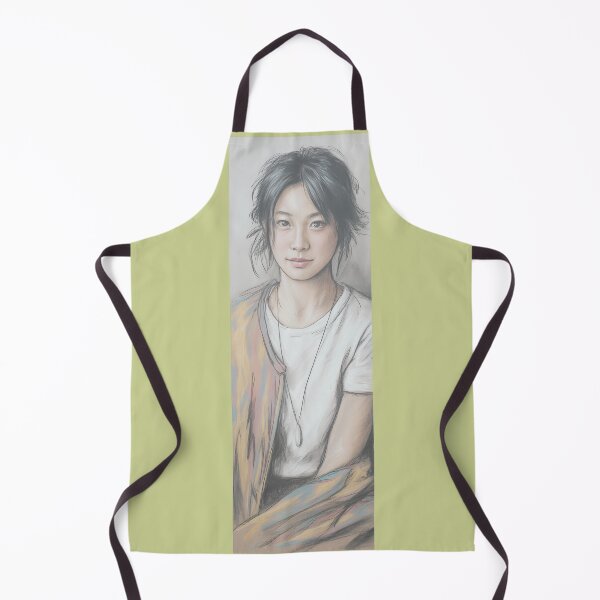Item preview, Vibrant Portrait Of A Young Woman With Colorful Jacket By Merch, Limited Edition designed and sold by kraackforest.