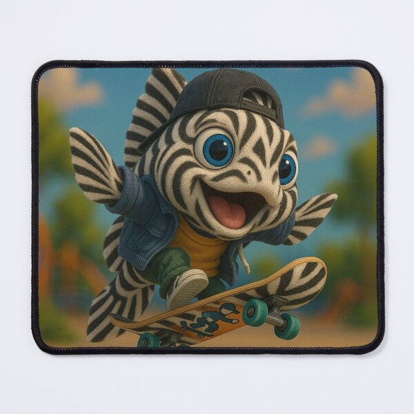 Item preview, Skater Zebra Pleco Fish designed and sold by Sillytoe.