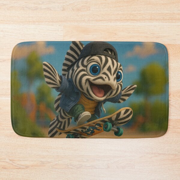 Item preview, Skater Zebra Pleco Fish designed and sold by Sillytoe.