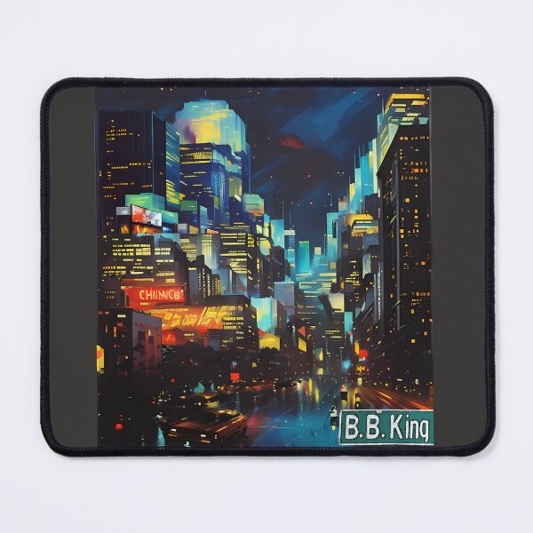 Item preview, BB King Downtown Optical Illusion Art designed and sold by Tshirtophobia.