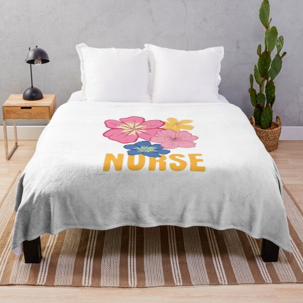 Item preview, Nurse Cute Pretty Aloha Tropical Flower Healthcare designed and sold by MonetObsidian.