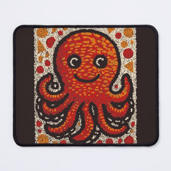 Item preview, Friendly Octopus | Whimsical Ocean Folk Art designed and sold by TuncGK.