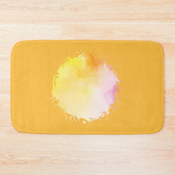 Item preview, Yellow Pink Watercolor Splash – Circular Abstract Texture designed and sold by EmeraldeaArt.
