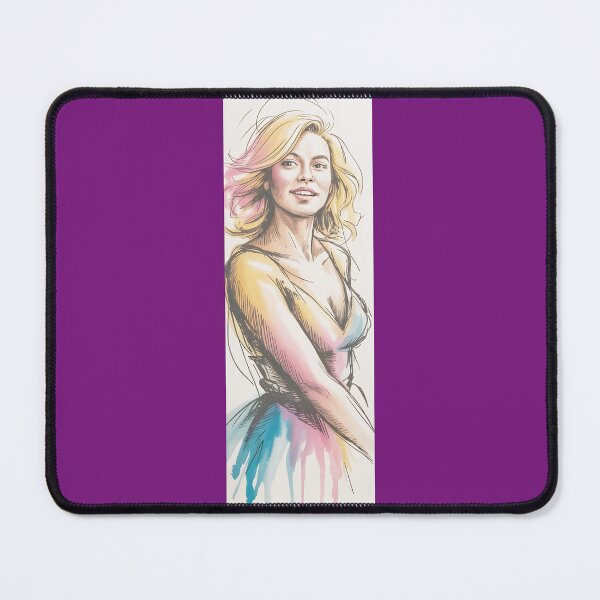Item preview, Watercolor Portrait Vibrant Woman Pop Art Sketch By Merch, Limited Edition designed and sold by kraackforest.