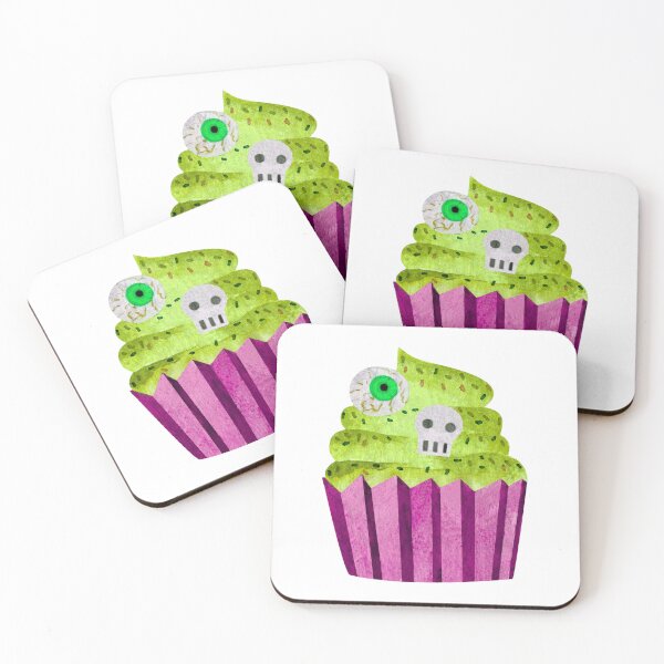Item preview, Kawaii Halloween Cupcake Pattern – Cute Spooky Candy & Bow Design designed and sold by My Favorite Store.