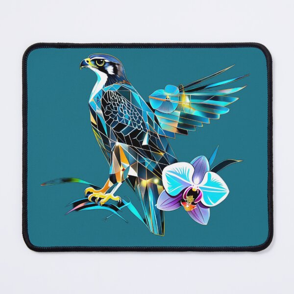 Item preview, Falcon – Dark Tones with Blue Sky & Yellow Accents and Orchid designed and sold by Naturalite19.